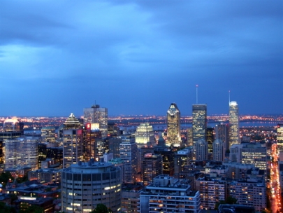 urban colour (mont royal at dusk)