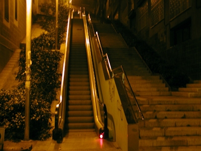 outdoor escalator