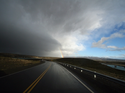 between storm and sunshine