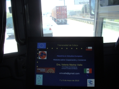 Hitting the road again. Getting ready for my class at the University of Celaya