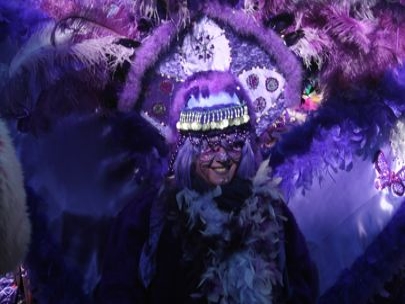 Beautiful purple lady