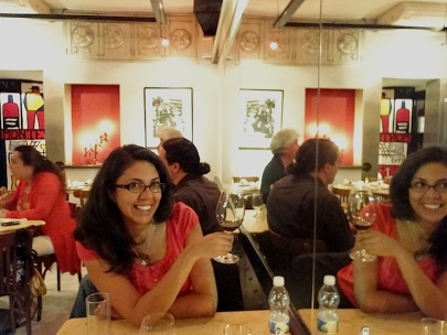 Catching up and catharsis with Anita. Cheers!