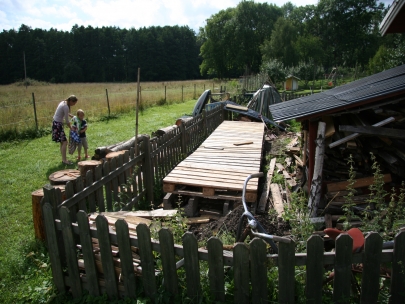 House for wood coming along nicely