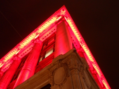 the red corner