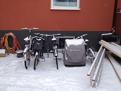 Bike snow ride