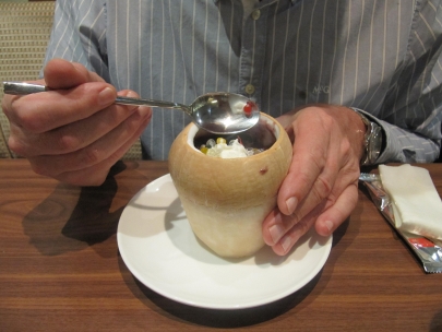 coconut ice at the airport 