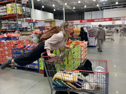 renee, austin, and i go to costco