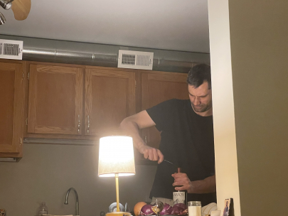 kuba and i try to open a wine bottle with a knife